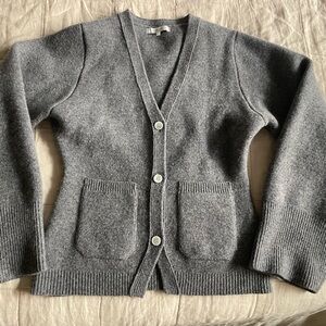 Almina Concept Charcoal Gray Wool Cardigan Sweater